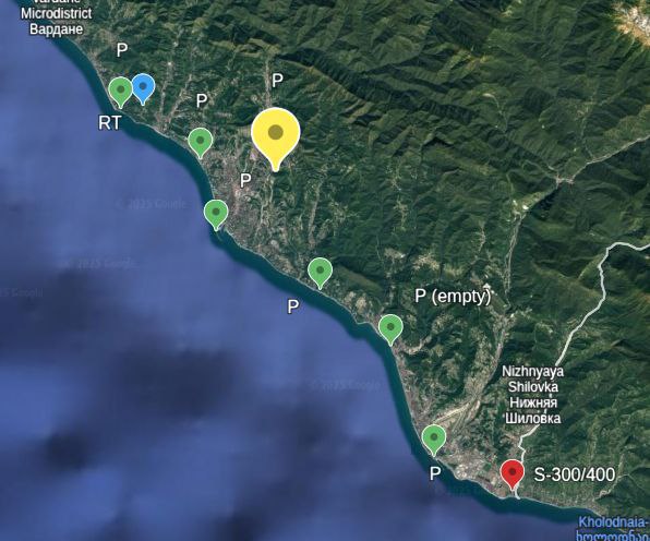 OSINT-исследователь Jembob обнаружил, что русские установили по меньшей мере одну башню ПВО для ЗРПК Панцирь-С1 возле Сочи