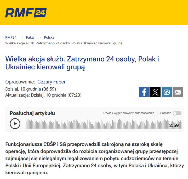 У Польщі викрили схему легалізації мігрантів, серед затриманих — українець