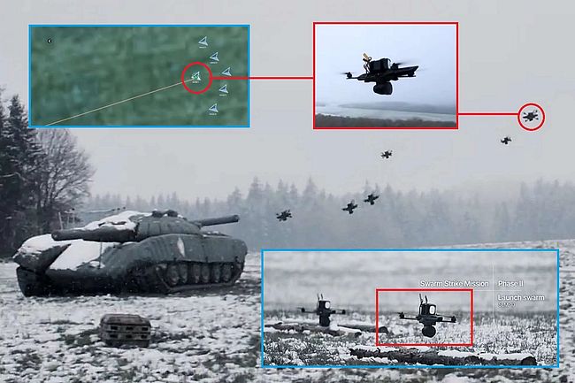 Швейцарські розробники представили систему Nemyx для координації роїв бойових дронів
