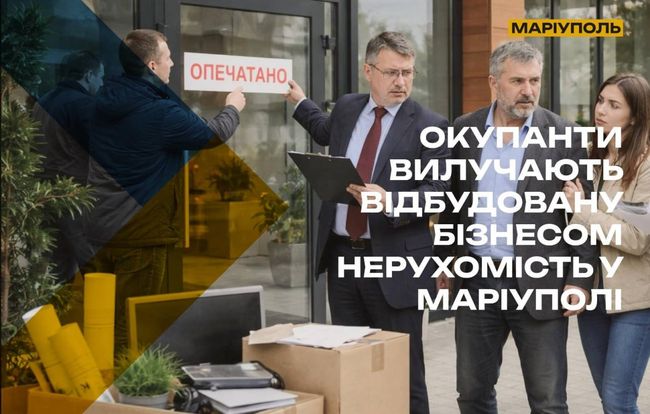 Окупанти вилучають відбудовану бізнесом нерухомість у Маріуполі