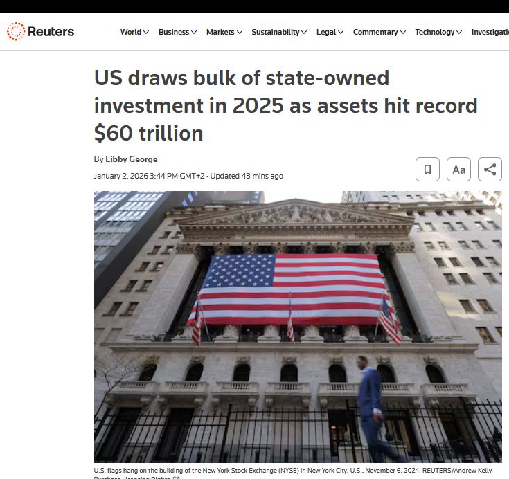 США у 2025 році активніше залучали державні інвестиції, ніж країни, що розвиваються