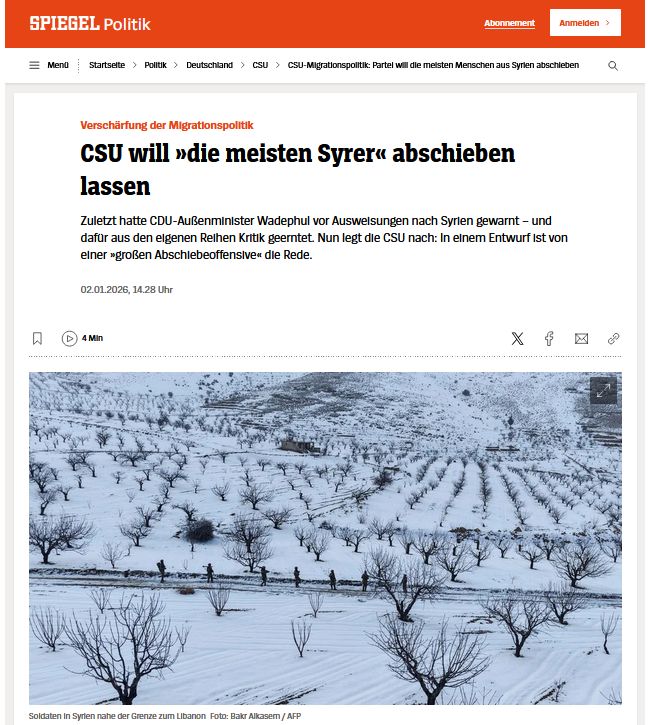 У блоці Мерца хочуть депортації більшості сирійців і жорсткішої політики щодо українців