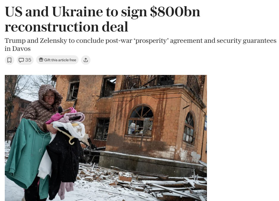 Україна та США планують підписати угоду про «процвітання» для відновлення України на 800 млрд доларів — The Telegraph