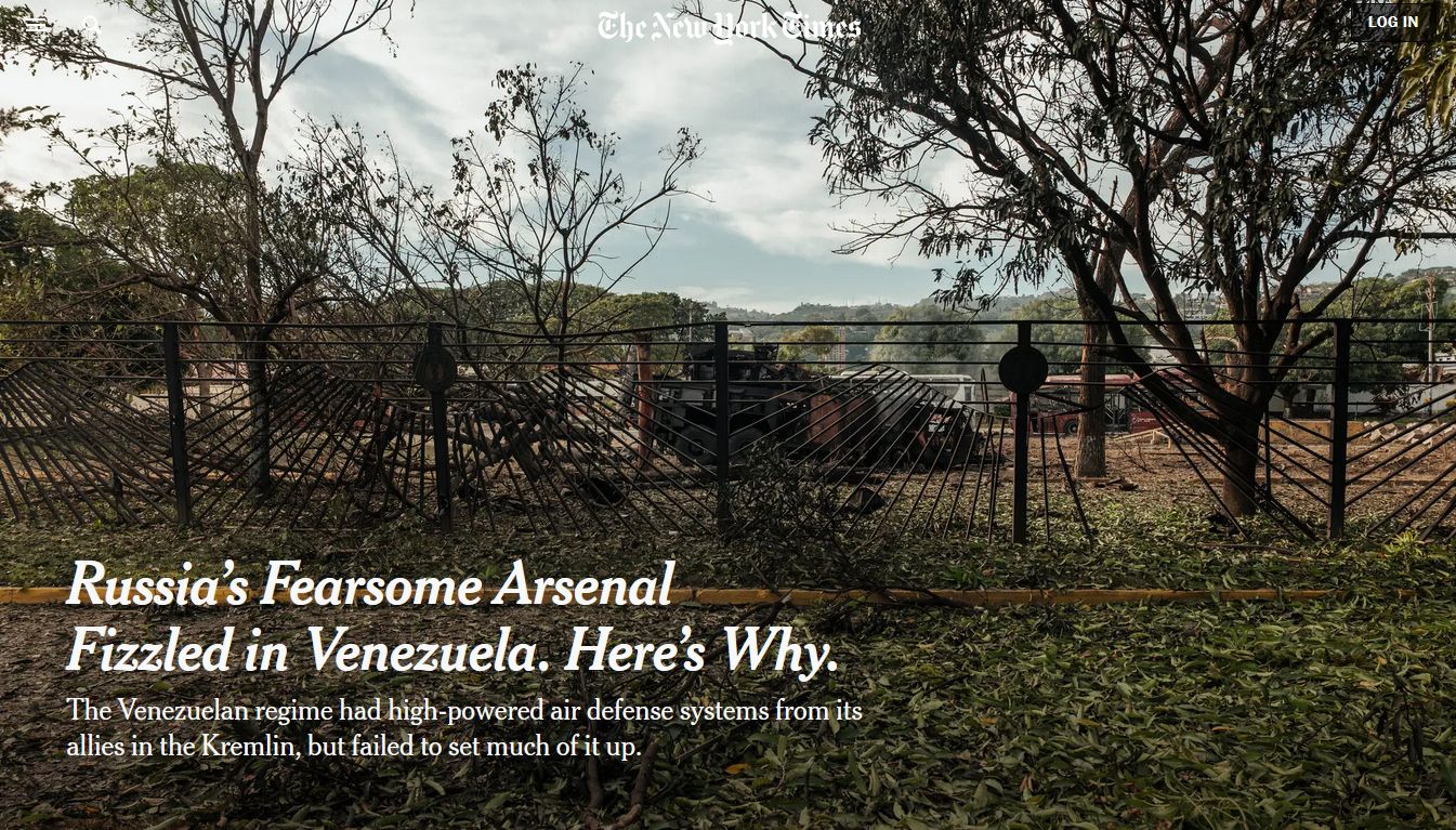 О провале российских систем ПВО в Венесуэле