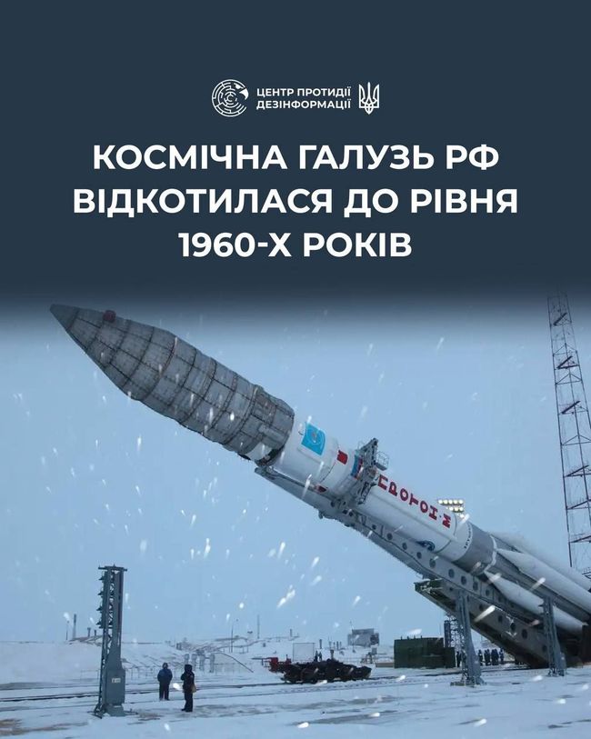 У росії зафіксували різке падіння кількості космічних пусків — до мінімуму з часів юрія гагаріна