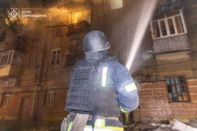 В результаті масованої атаки БпЛА на Харків сталися руйнації та пожежі, є постраждалі (ФОТО, ВІДЕО)