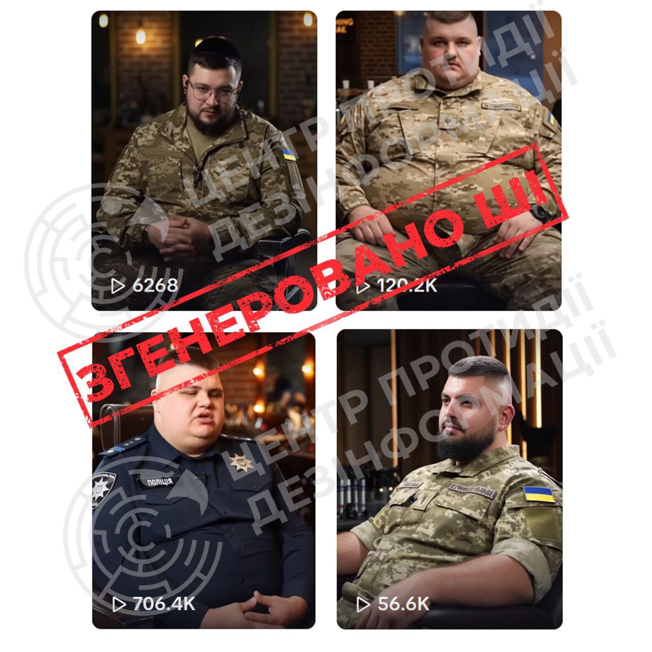 Центр фіксує нову хвилю згенерованих відео, які просувають наративи ru-пропаганди