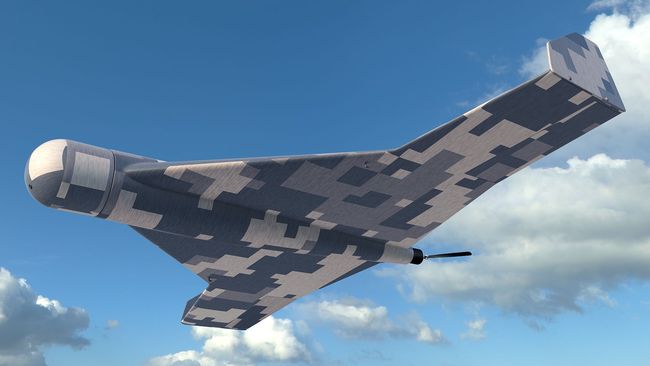 российские оккупанты стали активно применять зимний камуфляж для дронов-камикадзе