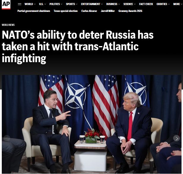 Здатність НАТО стримувати росію постраждала через суперечки в трансатлантичному альянсі