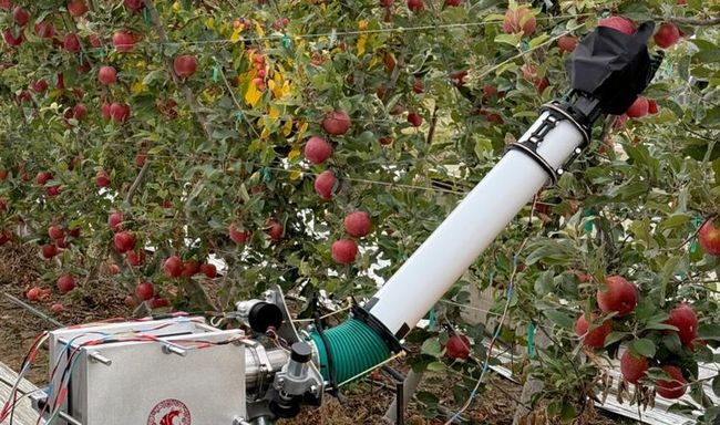 Американські вчені розробили робота з двома «руками» для збору яблук