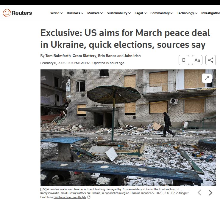 Американські та українські переговорники обговорювали амбітну мету — досягти мирної угоди між росією та Україною вже в березні