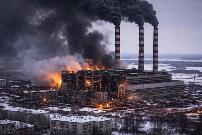 Після ворожої атаки на Бурштинську ТЕС у місті частково відновили подачу тепла й води