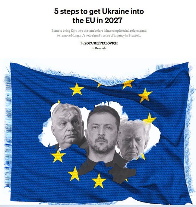 Що потрібно для членства України в ЄС у 2027 році: Politico називає п’ять кроків