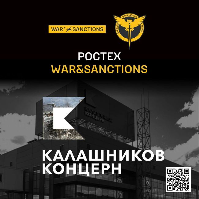 War&Sanctions: ГУР розкриває структуру концерну “калашніков” та інформацію про роботу його підприємств