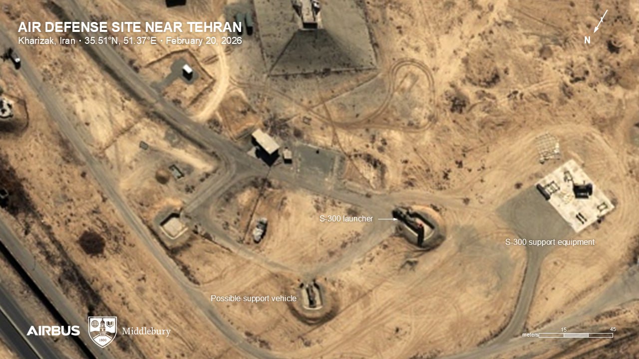OSINT-аналитики фиксируют развертывание пусковых установок ЗРК С-300 на позициях вокруг Тегерана.