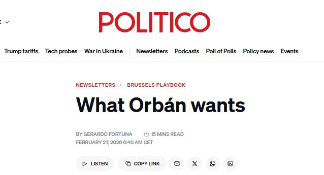 Що бажає Орбан?