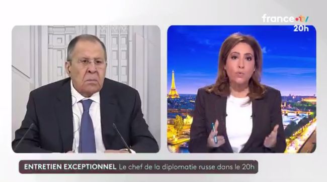 «Нацистська Україна» в ефірі France 2: лаврову дали трибуну в прайм-тайм у Франції