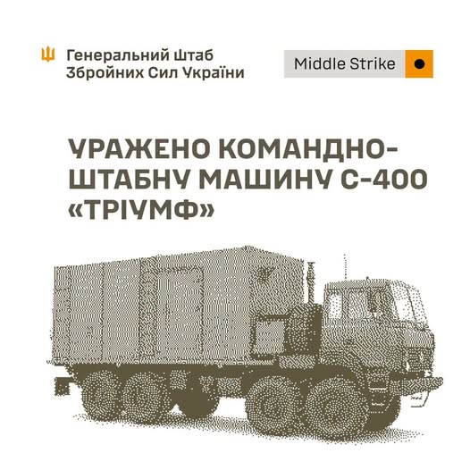 Уражено РЛС, КШМ С-400 та склади противника