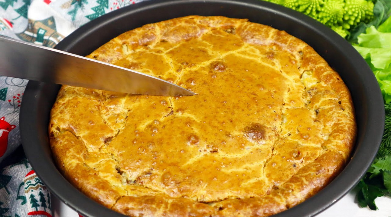 Ленивый заливной пирог с картофелем и рыбой: классический рецепт вкусного теста, которое хорошо пропекается