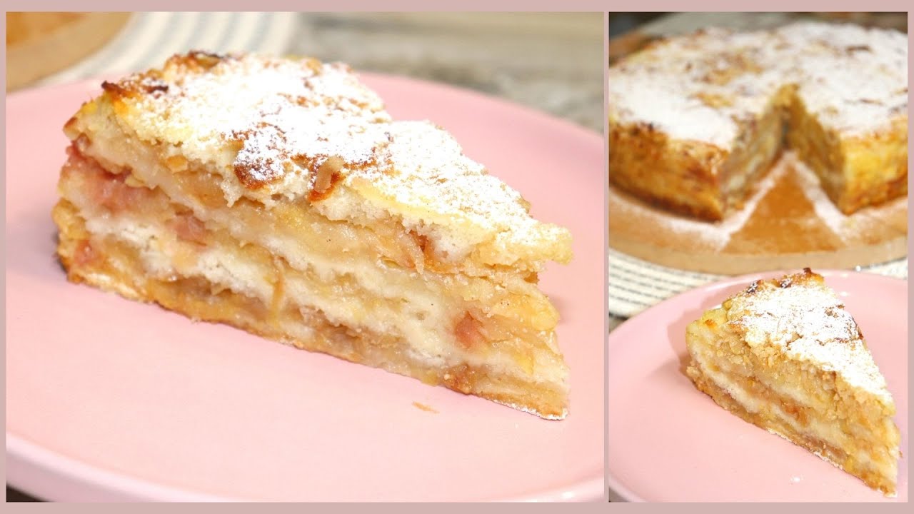 Как приготовить насыпной яблочный пирог – самый вкусный рецепт. В разрезе получается как торт