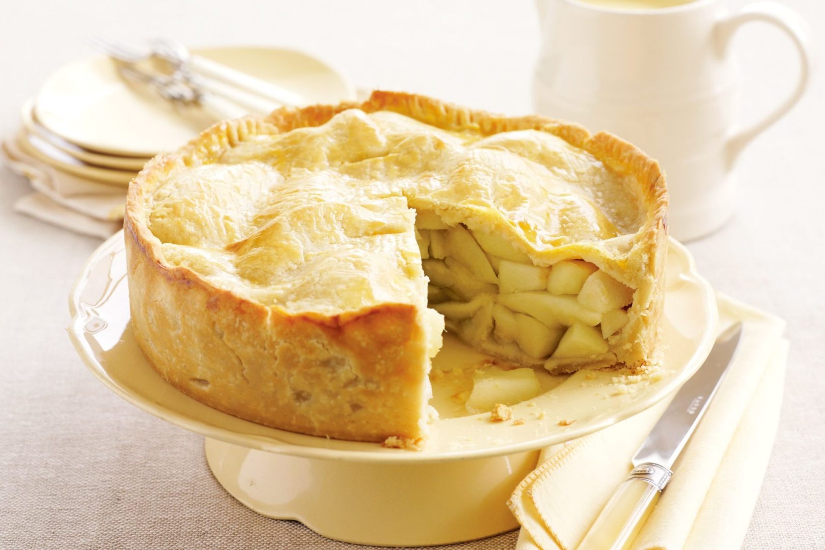 Пирог с картофелем, яблоками и сыром по бабушкиному сельскому рецепту