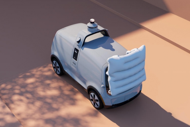 Роботы-доставщики Nuro следующего поколения получат подушки безопасности для пешеходов