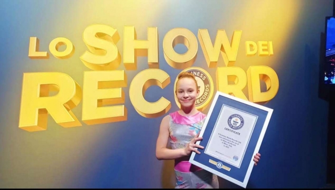 11-річна акробатка з України потрапила до Книги рекордів Гіннеса