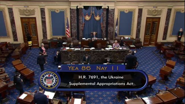 Сенат США ухвалив законопроєкт із $40 мільярдами на підтримку України
