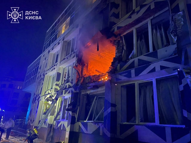 Карта масованої атаки по території України