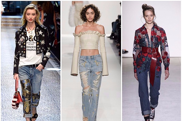 Какие джинсы будут в моде осенью-2017: 5 главных трендов