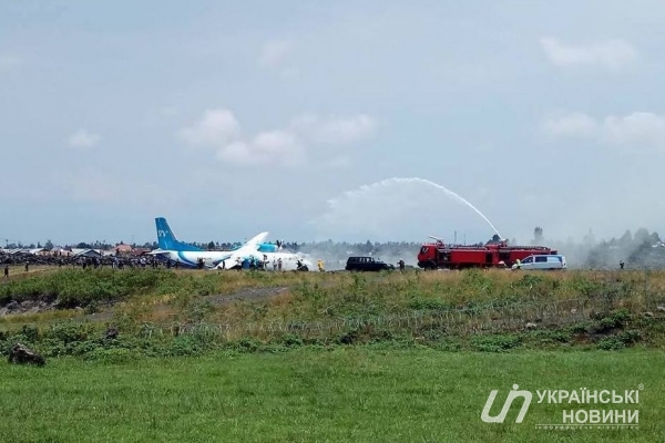 Самолет с российским экипажем совершил жесткую аварийную посадку на авиабазе ООН с украинцами