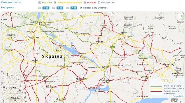 Состояние дорог в Украине: мифы Гройсмана и реальность