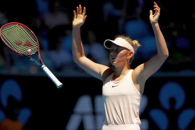 Юная украинская теннисистка Марта Костюк снова шокировала на Australian Open (видео)