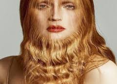 Смело: рыжая модель с бородой позировала для журнала Vogue (фото)