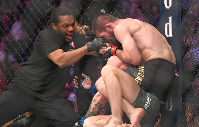 UFC: Конор Макгрегор vs Хабиб Нурмагомедов. Обзор боя и драка после него (фото, полное видео)