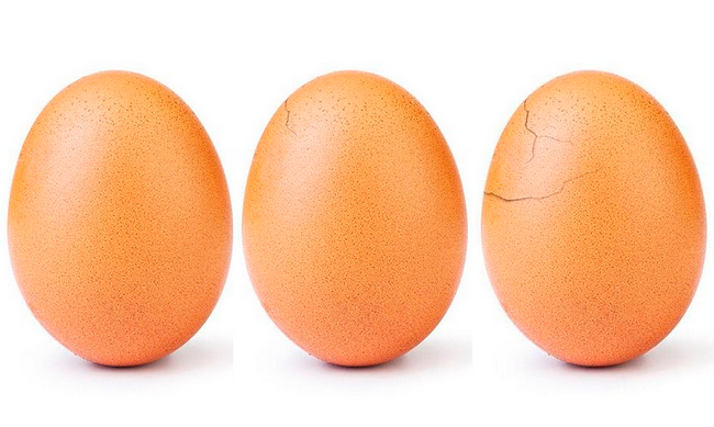 Самое популярное яйцо в мире трескается (фото) 