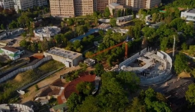 Реконструкцию харьковского зоопарка показали с высоты птичьего полета (Видео)
