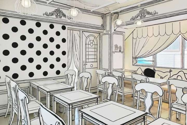 В Сеуле открылось «нарисованное» кафе (ФОТО)