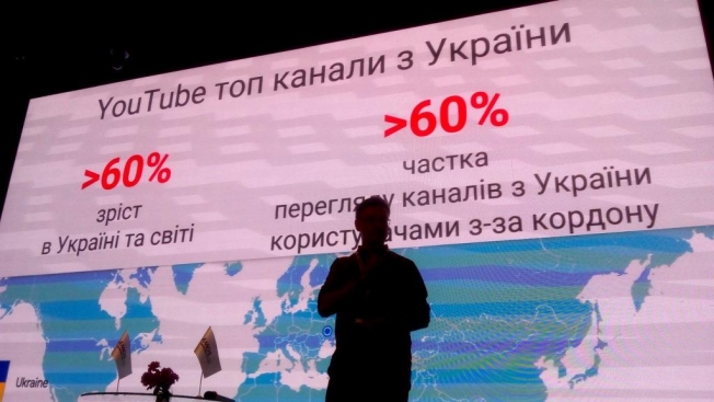 Представитель YouTube: более 60% украинского контента смотрят пользователи из других стран