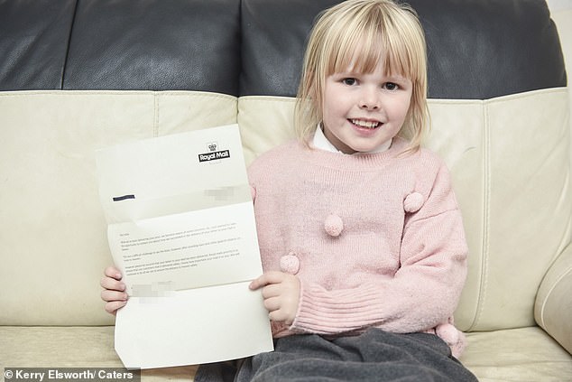 Маленькая британка получила письмо «с того света»