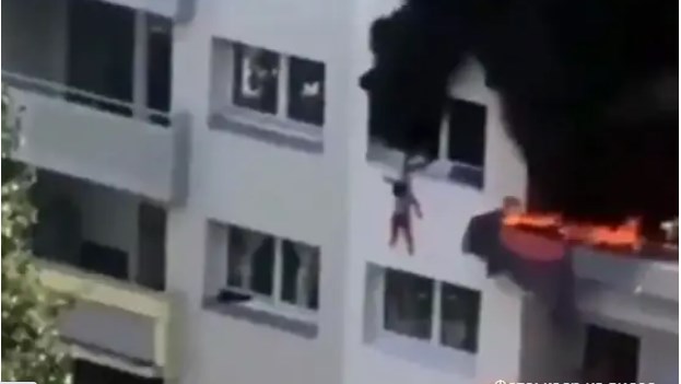Во Франции дети выпрыгнули из окна 3 этажа из-за пожара 