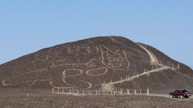 На плато Наска археологи открыли гигантский рисунок кошки