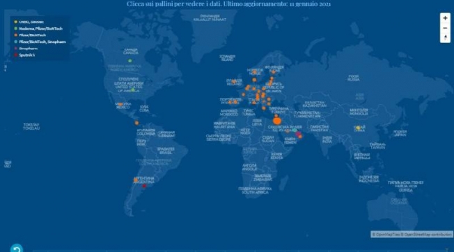 Вчені запустили карту світової вакцинації від COVID-19