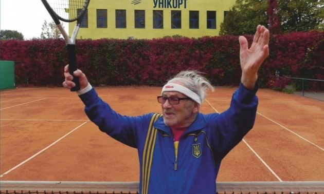 97-річний тенісист з України потрапив до Книги рекордів Гіннеса