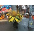Нью-йоркский флорист превратил городские урны в цветочные вазы